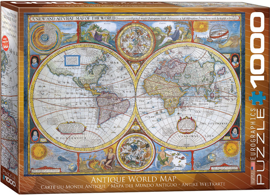 Puzzle: Maps & Flags - Antique World Map (ONLINE ORDER ONLY)