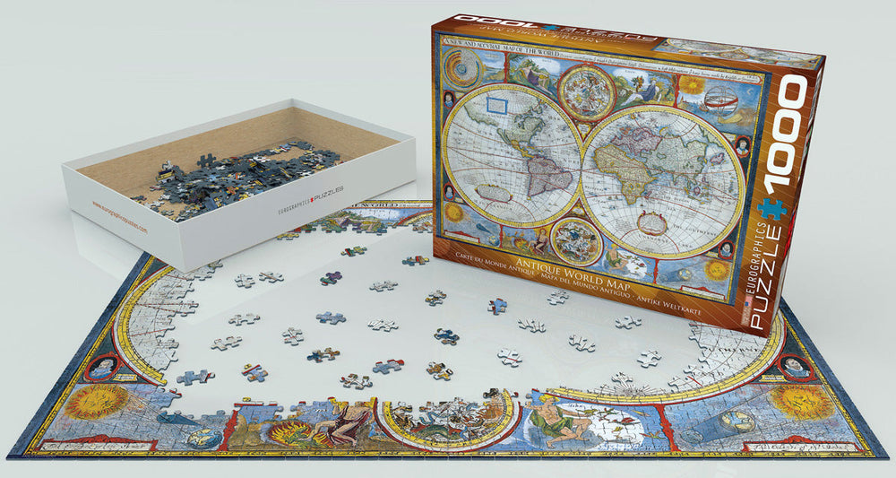 Puzzle: Maps & Flags - Antique World Map (ONLINE ORDER ONLY)