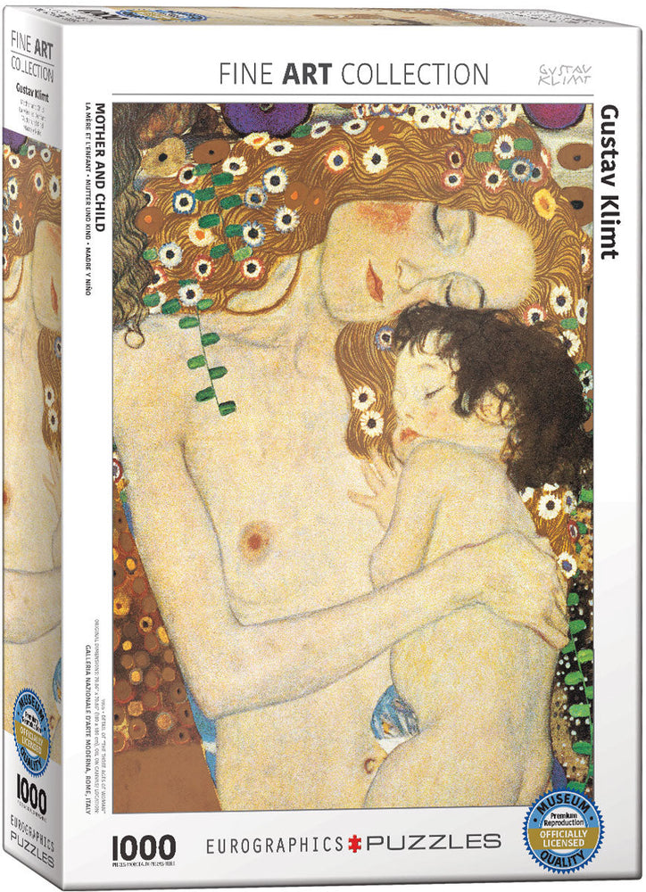 Puzzle: Fine Art Masterpieces - Mother and Child (Detail) by Gustav Klimt (ONLINE ORDER ONLY)