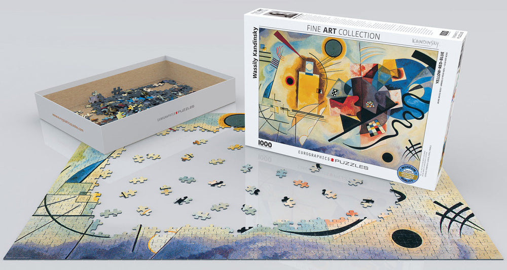 Puzzle: Fine Art Masterpieces - Yellow Red Blue by Wassily Kandinsky (ONLINE ORDER ONLY)