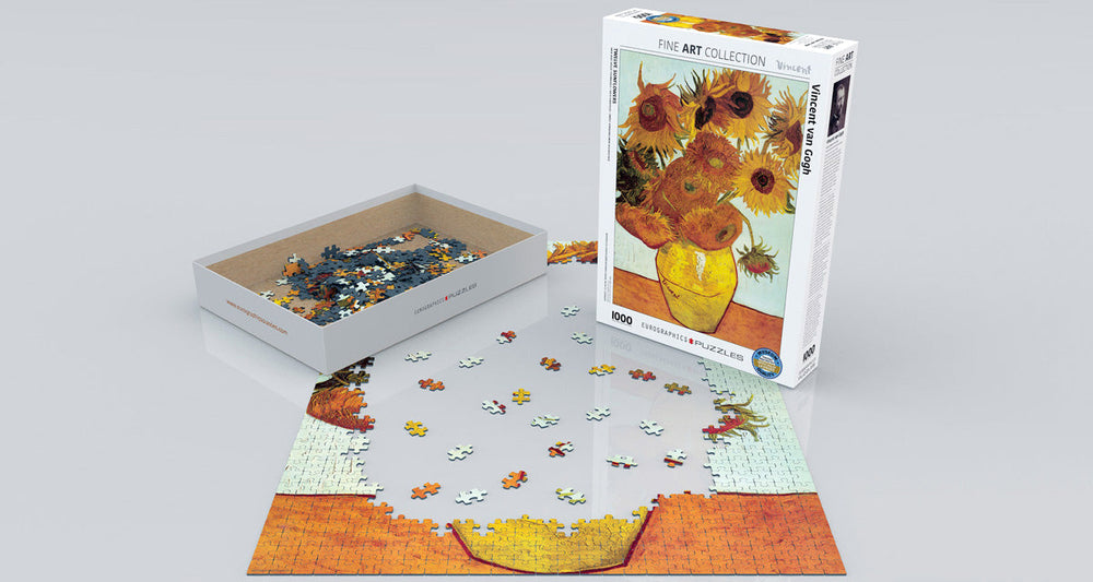 Puzzle: Fine Art Masterpieces - Twelve Sunflowers by Vincent van Gogh (ONLINE ORDER ONLY)