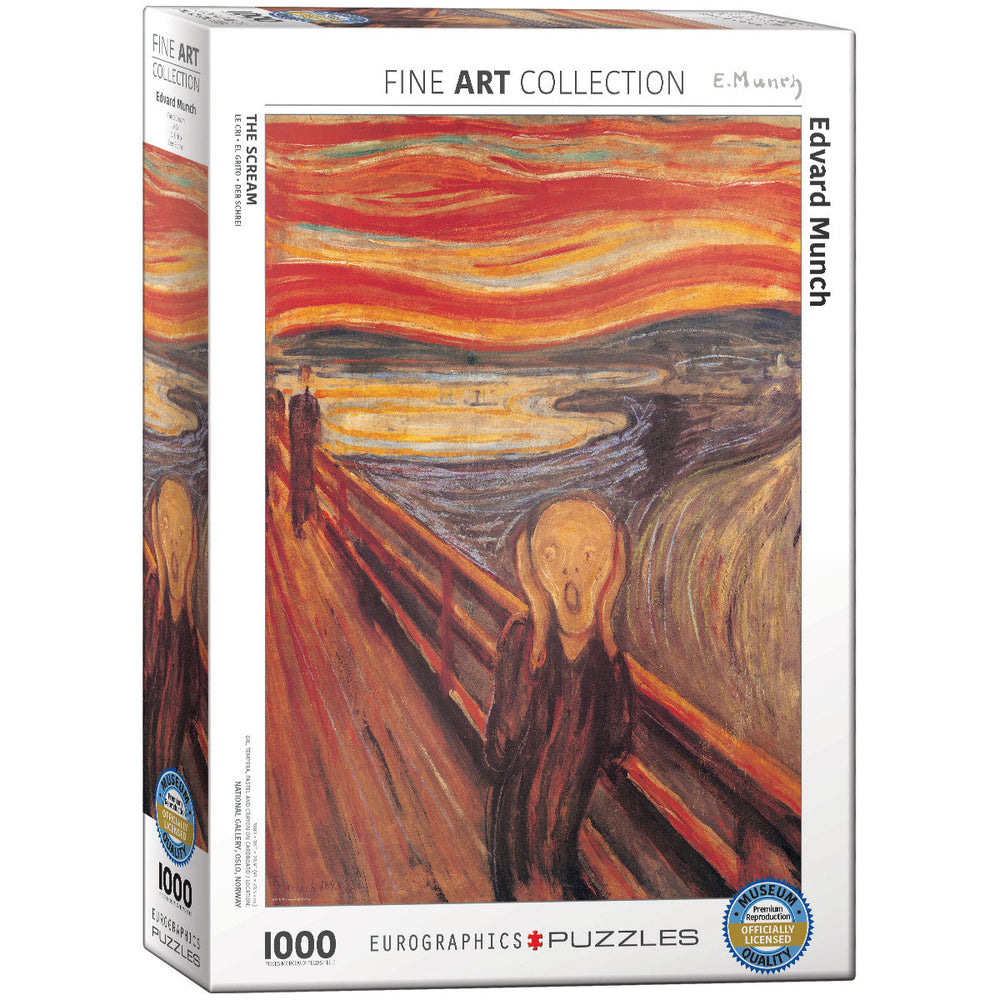 Puzzle: Fine Art Masterpieces -  The Scream by Edvard Munch (ONLINE ORDER ONLY)