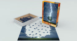 Puzzle: Scenic Photography - Lightning Striking Tree (ONLINE ORDER ONLY)