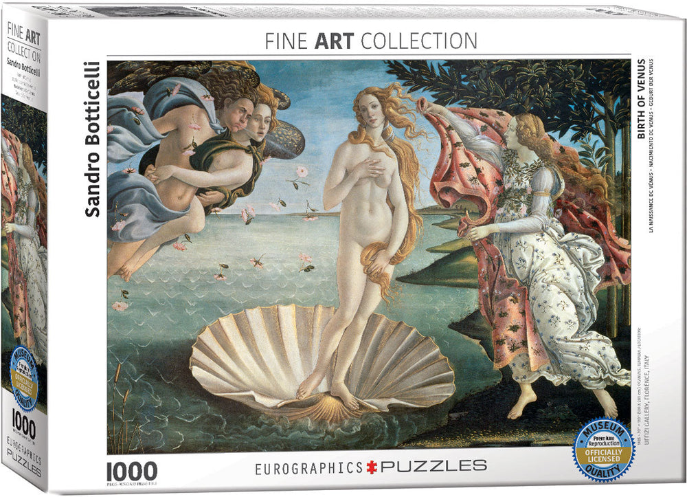 Puzzle: Fine Art Masterpieces - Birth of Venus by Sandro Botticelli (ONLINE ORDER ONLY)