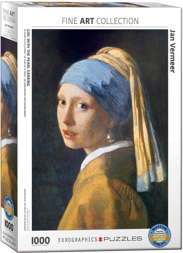 Puzzle: Fine Art Masterpieces - Girl with the Pearl Earring by Jan Vermeer de Delft (ONLINE ORDER ONLY)