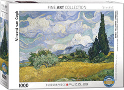 Puzzle: Fine Art Masterpieces - Wheat Field with Cypresses by Vincent van Gogh (ONLINE ORDER ONLY)