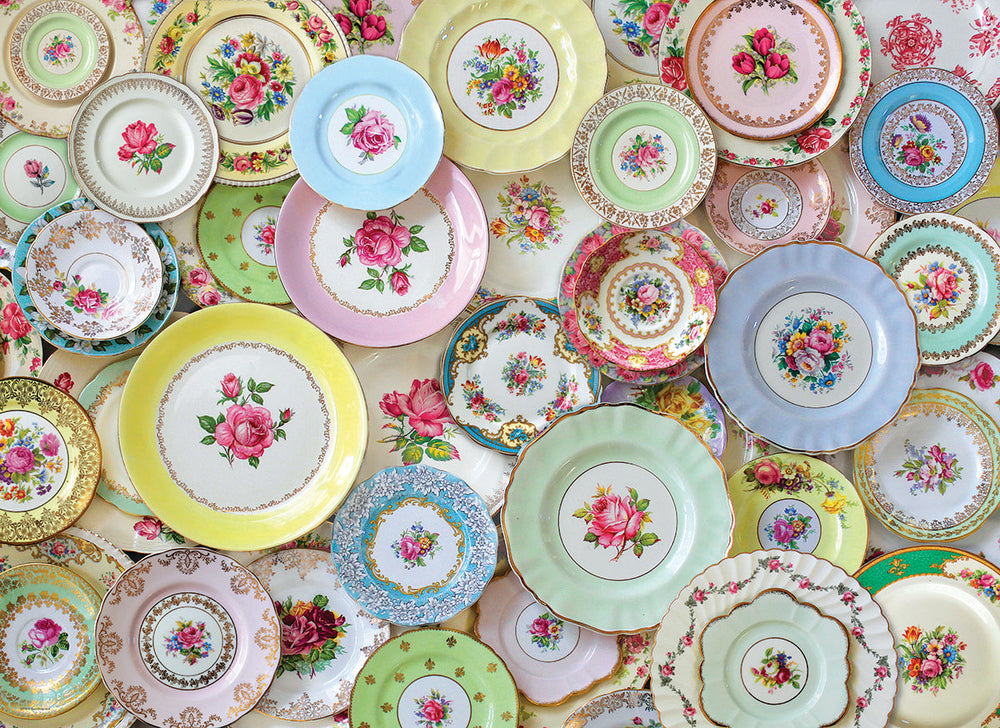 Puzzle: Vintage Tea Set Collection - Plate Collection (ONLINE ORDER ONLY)