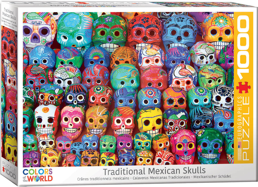 Puzzle: Colors of World - Traditional Mexican Skulls (ONLINE ORDER ONLY)