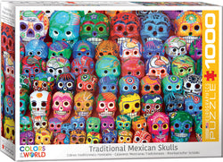Puzzle: Colors of World - Traditional Mexican Skulls (ONLINE ORDER ONLY)