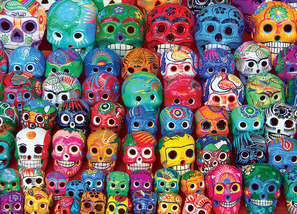 Puzzle: Colors of World - Traditional Mexican Skulls (ONLINE ORDER ONLY)