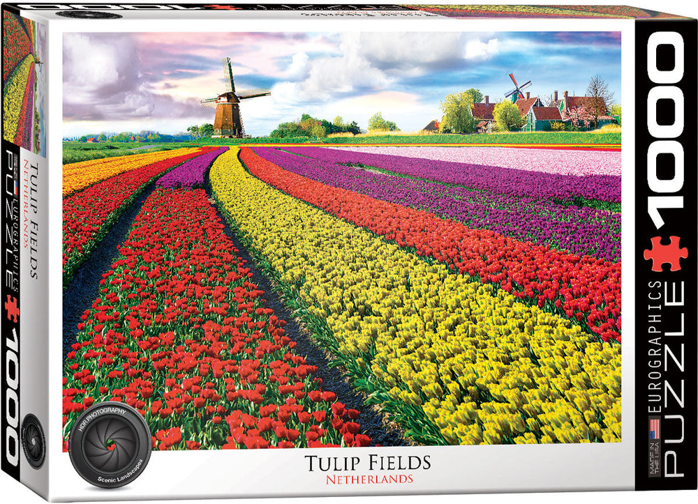 Puzzle: HDR Photography - Tulip Field - Netherlands (ONLINE ORDER ONLY)