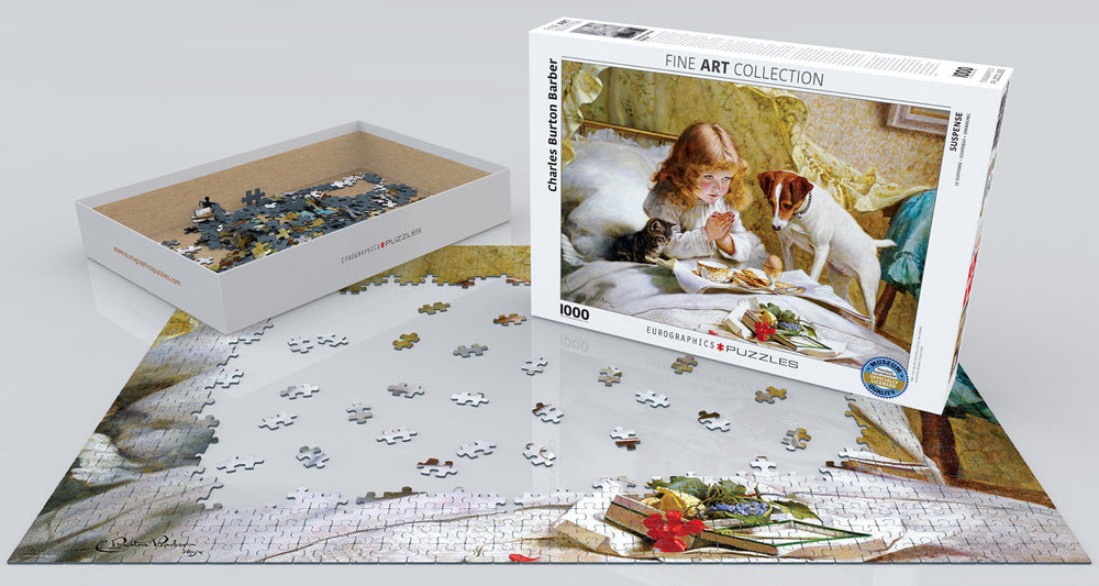 Puzzle: Fine Art Masterpieces - Suspense by Charles Burton Barber (ONLINE ORDER ONLY)