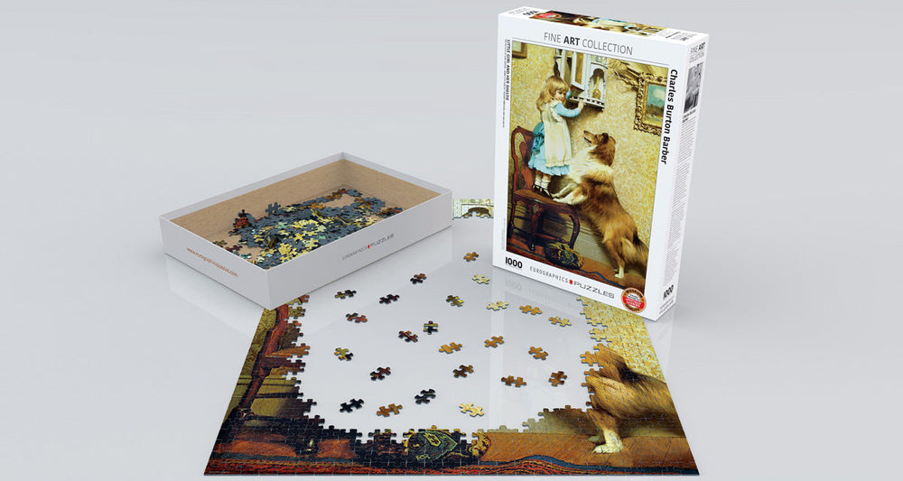 Puzzle: Fine Art Masterpieces - Little Girl and Her Sheltie by Charles Burton Barber (ONLINE ORDER ONLY)