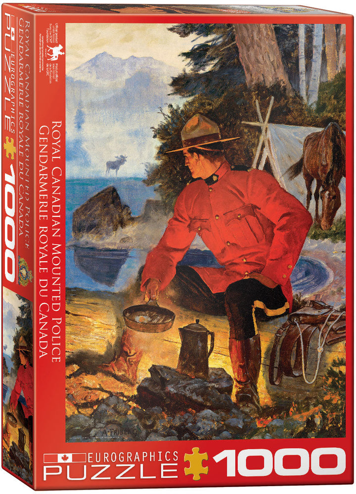 Puzzle: Canadian Vintage Art - RCMP Morning Campfire (ONLINE ORDER ONLY)