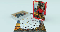 Puzzle: Canadian Vintage Art - RCMP Morning Campfire (ONLINE ORDER ONLY)