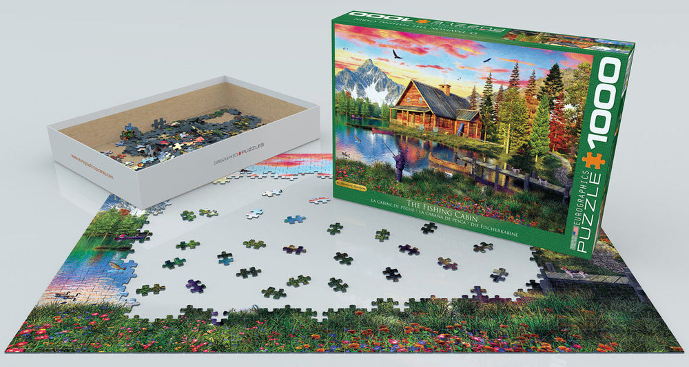 Puzzle: Vibrant Scenery Collection - The Fishing Cabin by Dominc Davison (ONLINE ORDER ONLY)