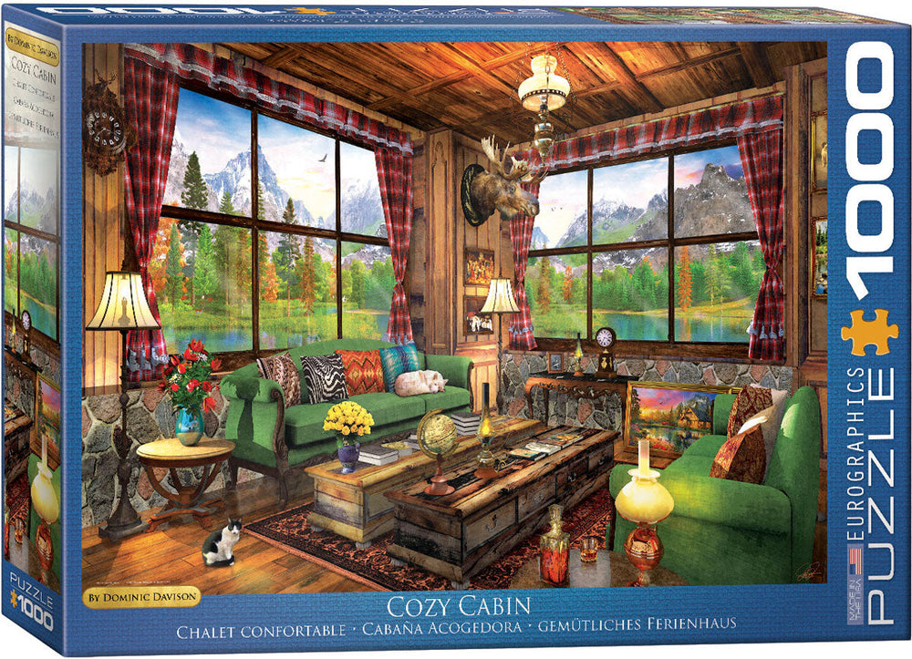 Puzzle: Vibrant Scenery Collection  - Cozy Cabin by Dominic Davison (ONLINE ORDER ONLY)