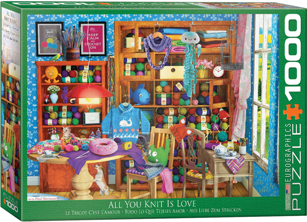 Puzzle: Favorite Pastimes - All you Knit is Love by Paul Normand (ONLINE ORDER ONLY)