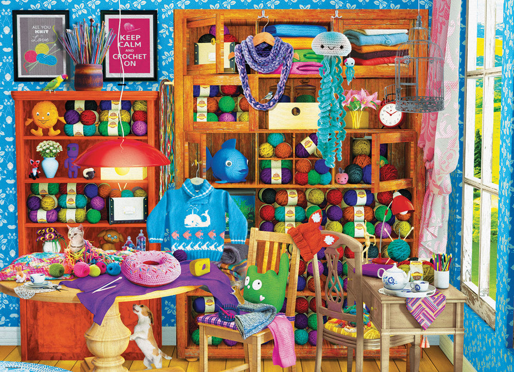 Puzzle: Favorite Pastimes - All you Knit is Love by Paul Normand (ONLINE ORDER ONLY)