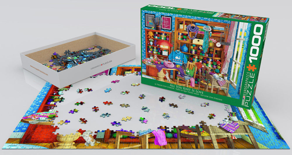 Puzzle: Favorite Pastimes - All you Knit is Love by Paul Normand (ONLINE ORDER ONLY)