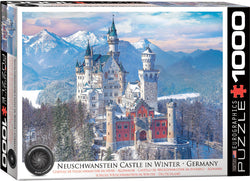 Puzzle: HDR Photography - Neuschwanstein Castle in Winter (ONLINE ORDER ONLY)