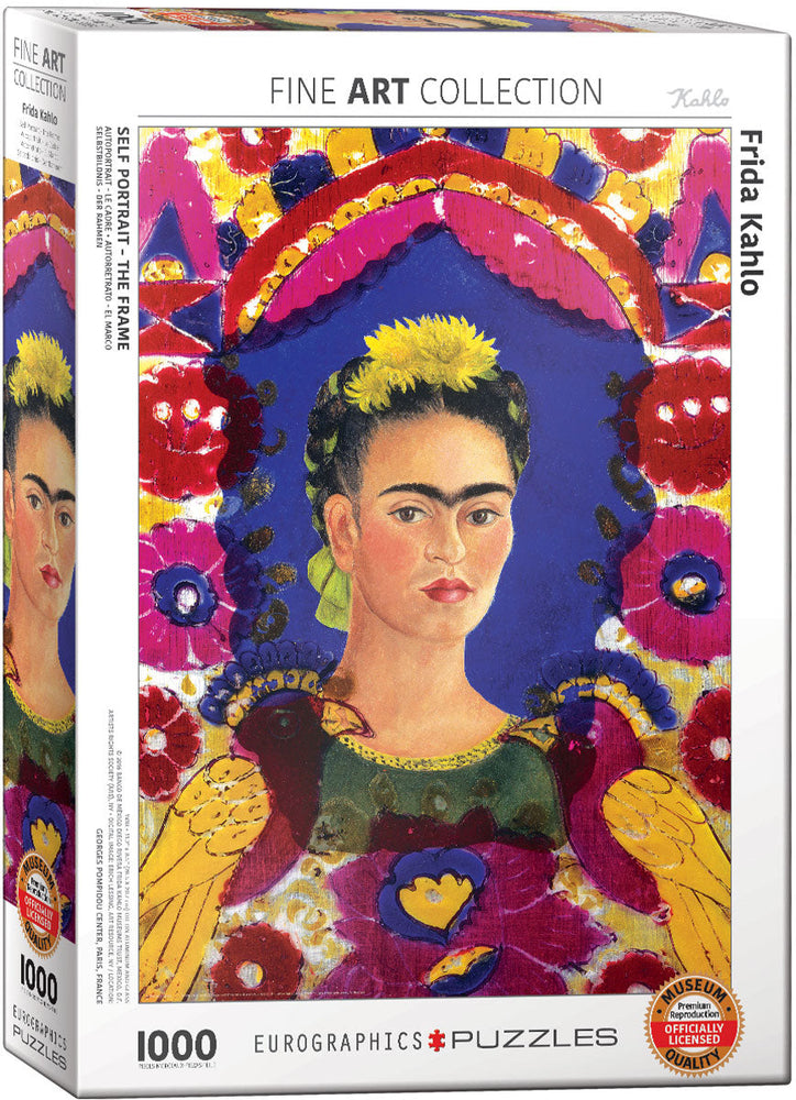Puzzle: Fine Art Masterpieces - Frida Kahlo - Self Portrait - The Frame (ONLINE ORDER ONLY)