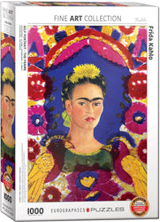 Puzzle: Fine Art Masterpieces - Frida Kahlo - Self Portrait - The Frame (ONLINE ORDER ONLY)