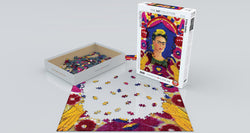 Puzzle: Fine Art Masterpieces - Frida Kahlo - Self Portrait - The Frame (ONLINE ORDER ONLY)