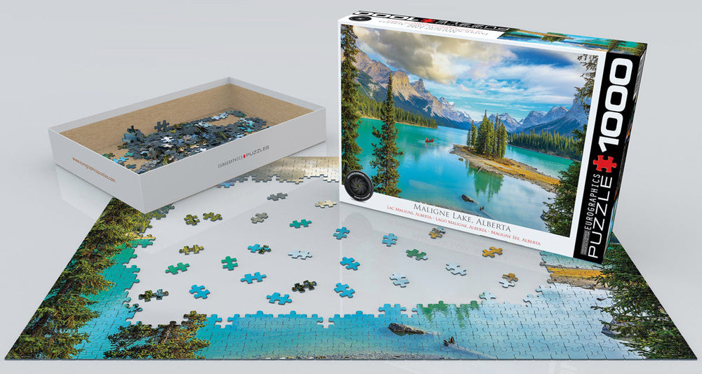 Puzzle: HDR Photography - Maligne Lake, Alberta (ONLINE ORDER ONLY)