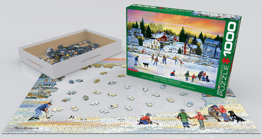 Puzzle: Winter Wonderland  -  Evening Skating (ONLINE ORDER ONLY)