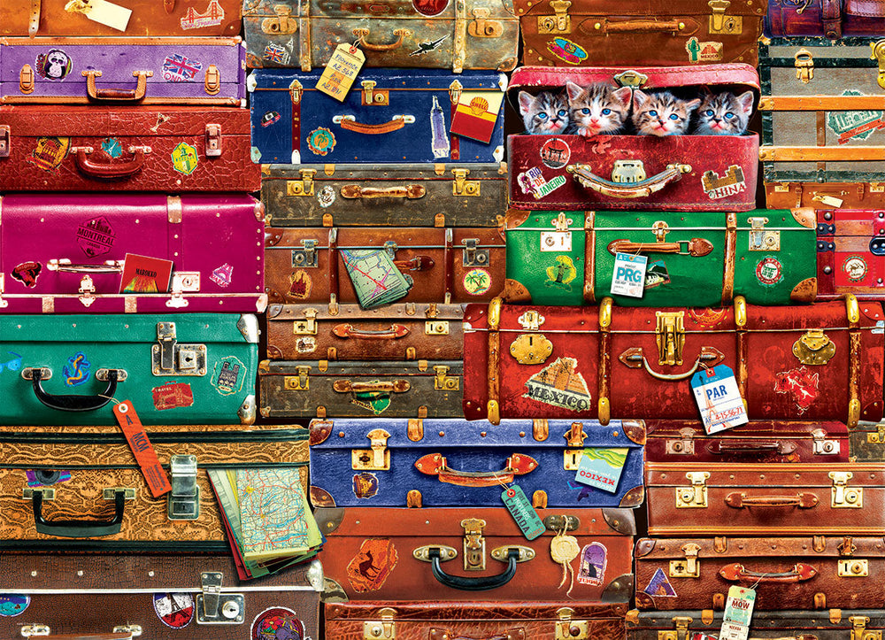 Puzzle: Colors of the World - Travel Suitcases (ONLINE ORDER ONLY)