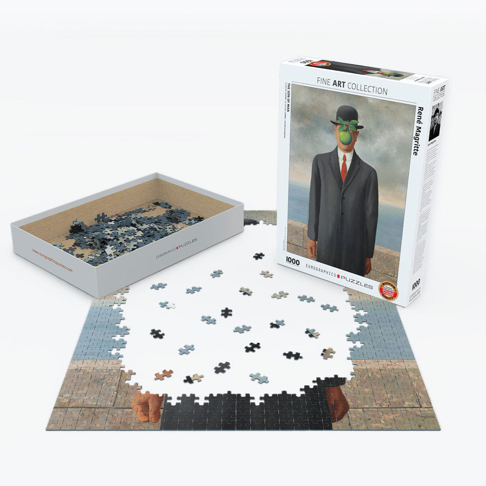 Puzzle: Fine Art Masterpieces - Son of Man by René Magritte (ONLINE ORDER ONLY)