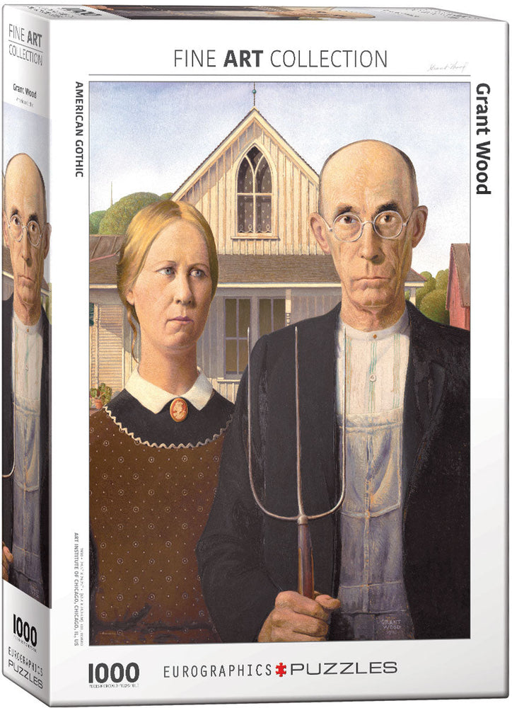 Puzzle: Fine Art Masterpieces - American Gothic by Grant Wood (ONLINE ORDER ONLY)