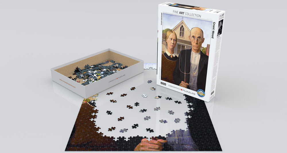 Puzzle: Fine Art Masterpieces - American Gothic by Grant Wood (ONLINE ORDER ONLY)