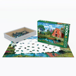Puzzle: Artist Series - The Red Barn by Dominic Davison (ONLINE ORDER ONLY)