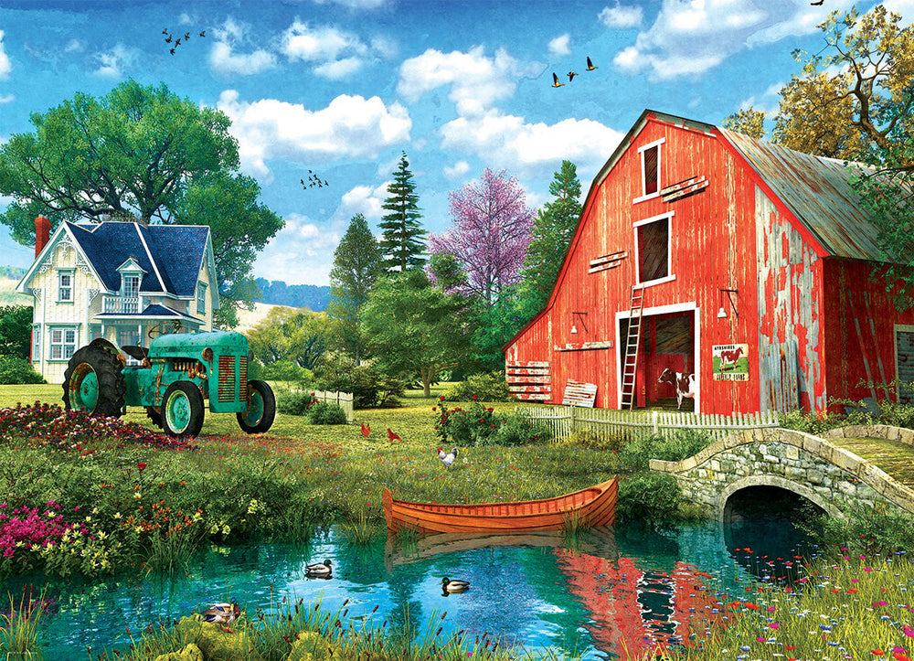 Puzzle: Artist Series - The Red Barn by Dominic Davison (ONLINE ORDER ONLY)