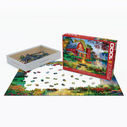 Puzzle: Artist Series - Campfire by the Barn (ONLINE ORDER ONLY)