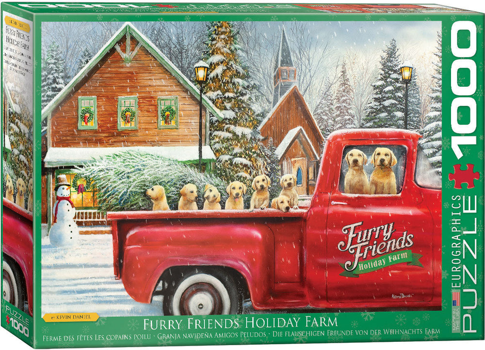 Puzzle: Artist Series - Furry Friends Holiday Farm by Kevin Daniel (ONLINE ORDER ONLY)