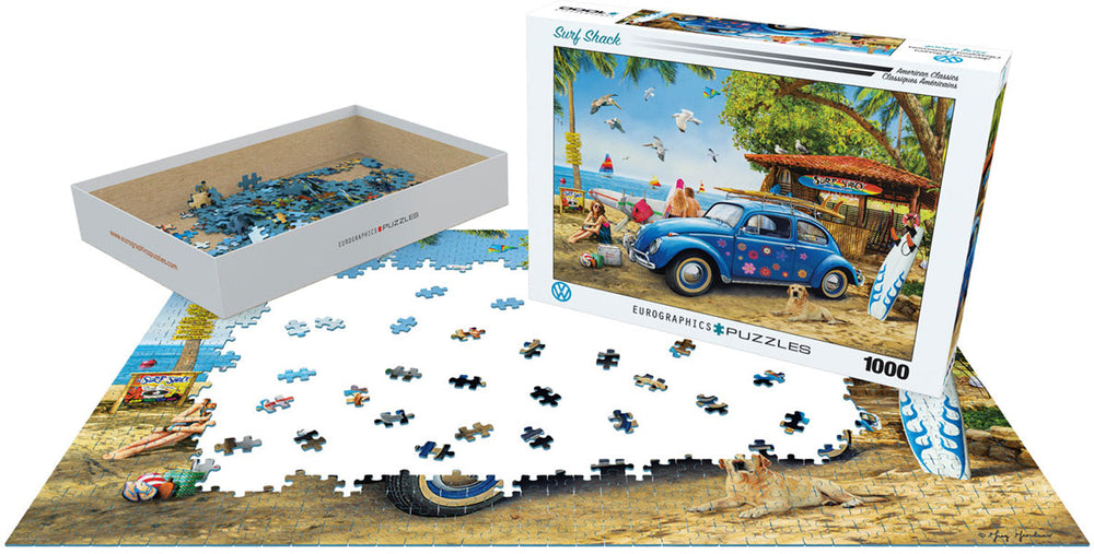 Puzzle: American Car Classics - VW Beetle Surf Shack (ONLINE ORDER ONLY)