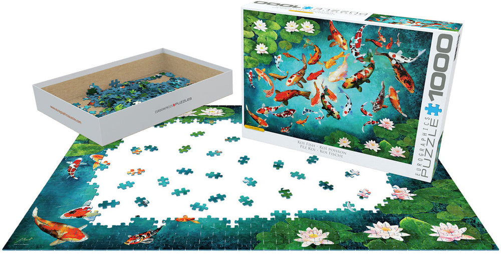 Puzzle: Artist Series - Colorful Koiscape (ONLINE ORDER ONLY)