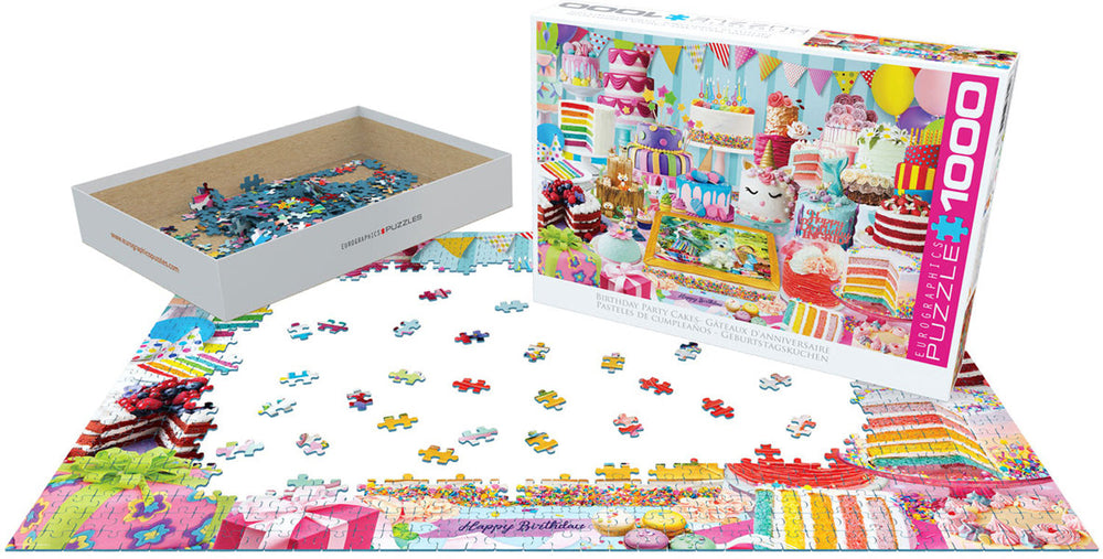 Puzzle: Sweet Rainbow & Party - Birthday Cake Party (ONLINE ORDER ONLY)