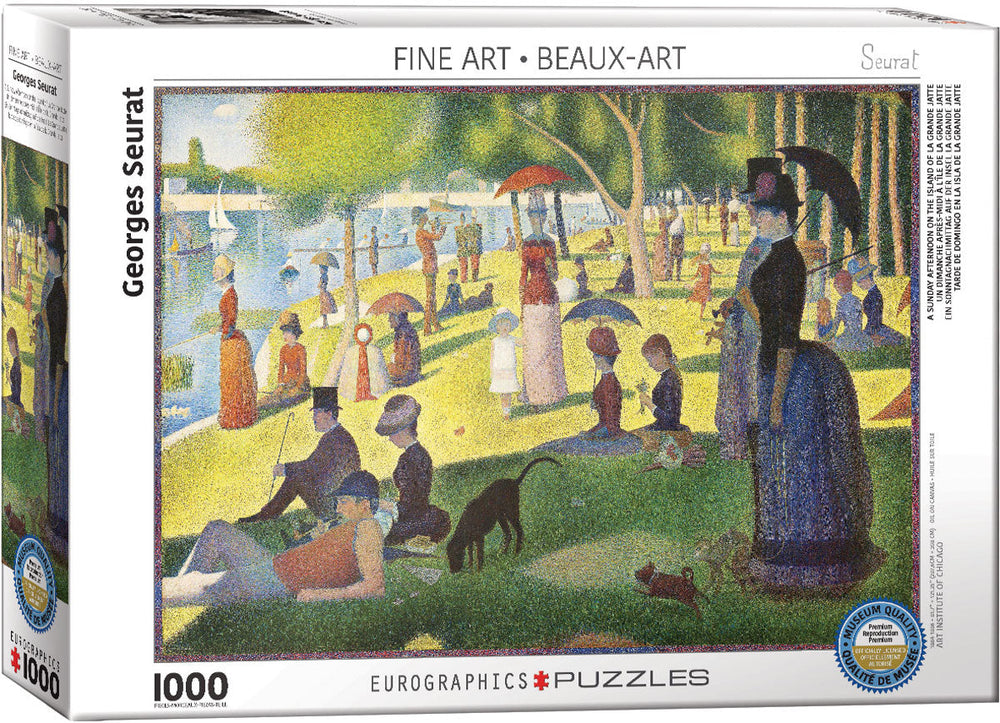 Puzzle: Fine Art Masterpieces -  A Sunday on La Grande Jatte (ONLINE ORDER ONLY)