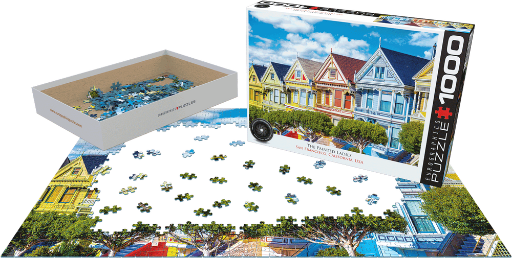Puzzle: HDR Photography - San Francisco Row Houses (ONLINE ORDER ONLY)