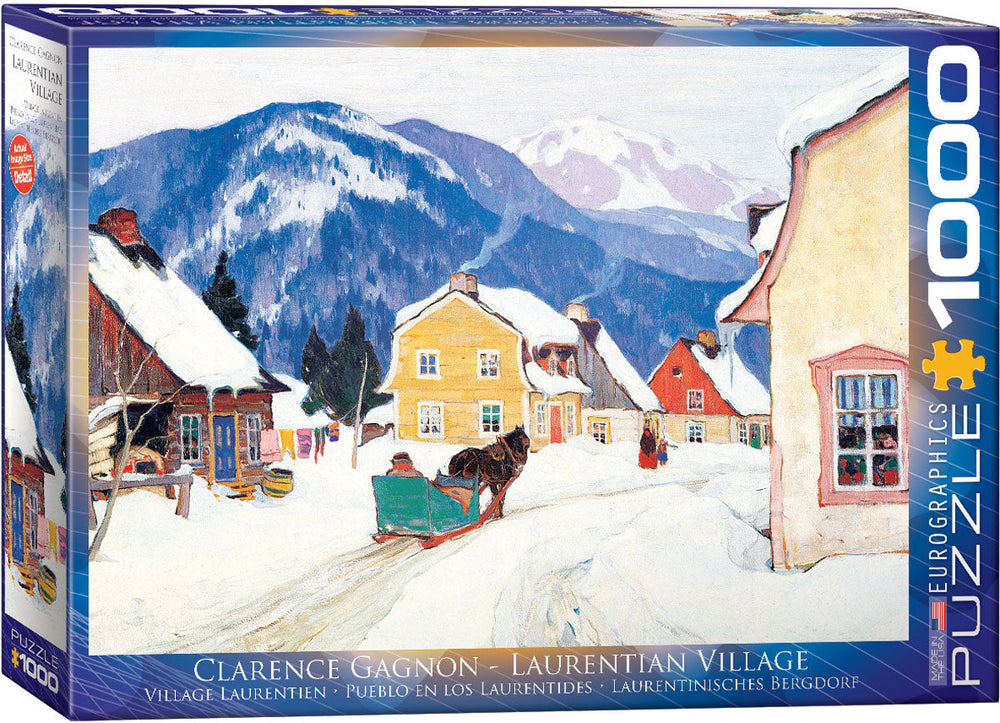 Puzzle: Fine Art Masterpieces - Laurentian Village by Clarence Gagnon (ONLINE ORDER ONLY)