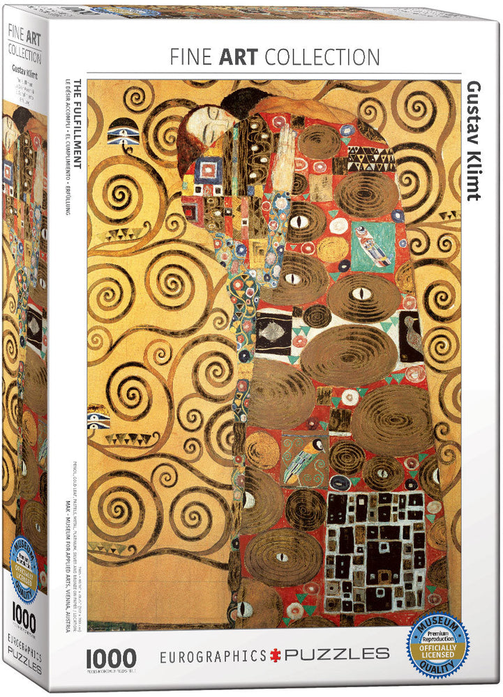 Puzzle: Fine Art Masterpieces - The Fulfillment (Detail) by Gustav Klimt (ONLINE ORDER ONLY)