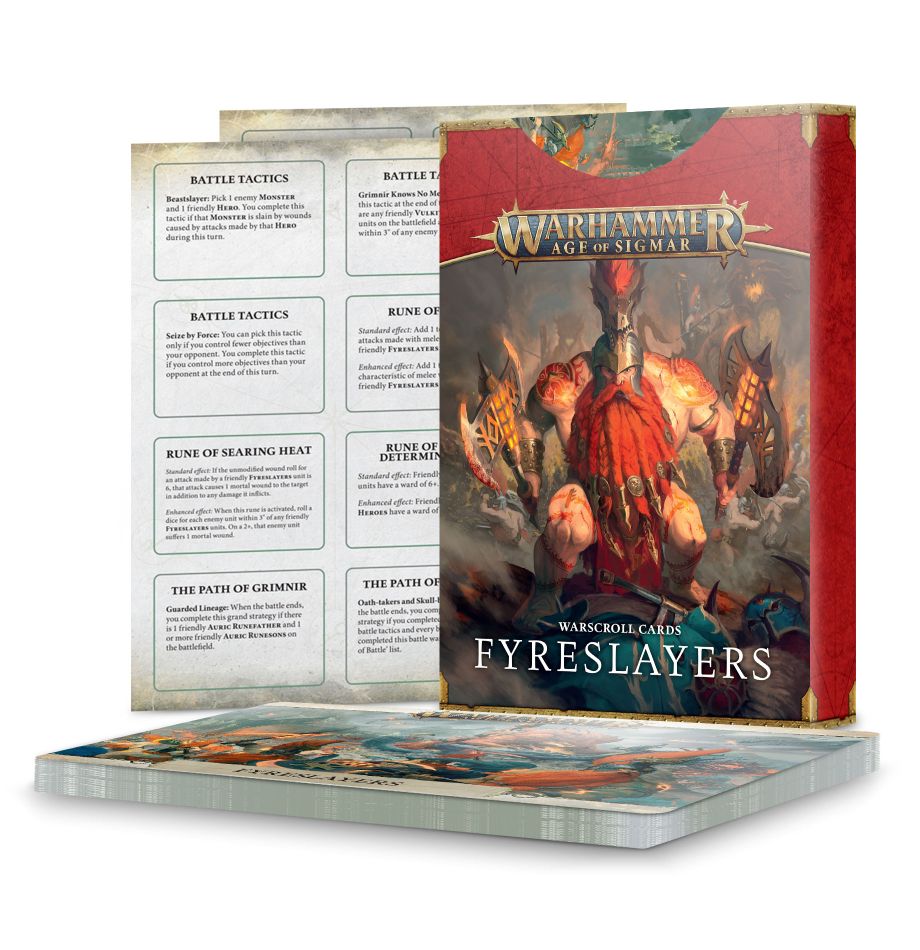 Warhammer: Fyreslayers - Warscroll Cards (ONLINE ORDER ONLY)