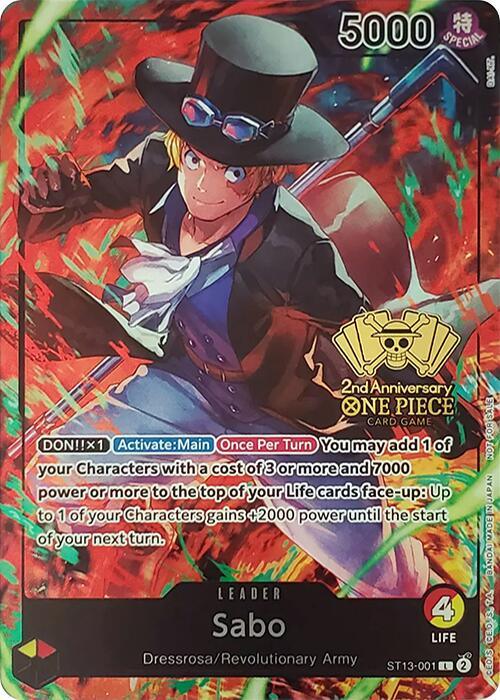 Sabo (2nd Anniversary Tournament) [One Piece Promotion Cards] (ONLINE ORDER ONLY)