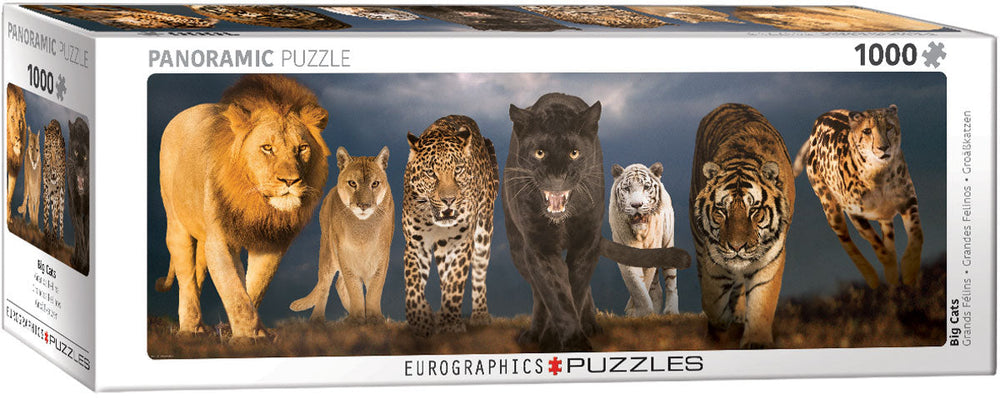 Puzzle: Panoramic Puzzles - Big Cats (ONLINE ORDER ONLY)