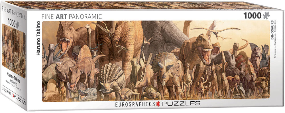 Puzzle: Panoramic Puzzles - Dinosaurs by Haruo Takino (ONLINE ORDER ONLY)