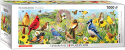 Puzzle: Panoramic Puzzles - Garden Birds Panoramic by Greg Giordano (ONLINE ORDER ONLY)